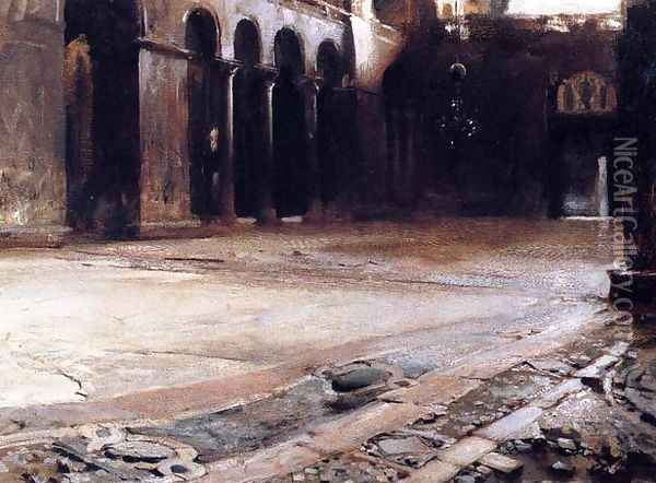 Pavement of St. Mark's Oil Painting - John Singer Sargent