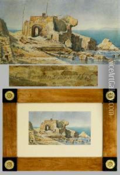 Ruine An Der Kuste Von Ischia Oil Painting - Carl Morgenstern
