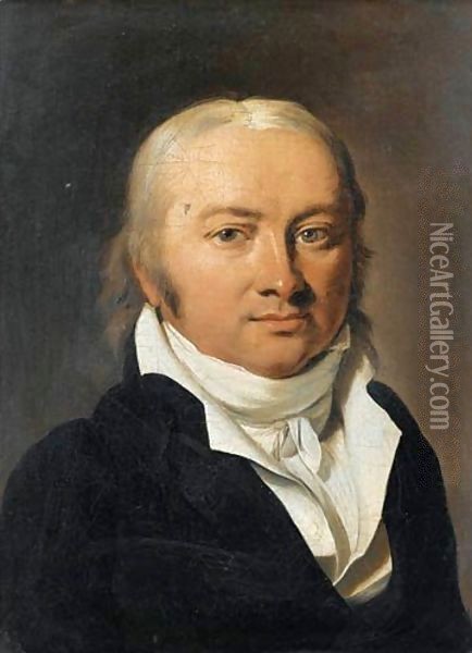 Portrait De Jean-Conrad Hottinguer (1764-1841) Oil Painting - Louis Leopold Boilly