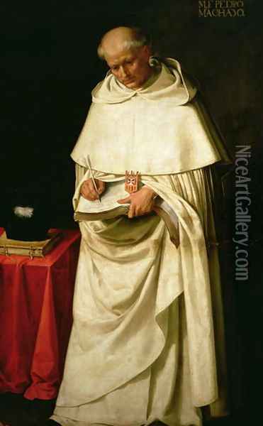 Brother Pedro Machado (d.1604) Oil Painting - Francisco De Zurbaran