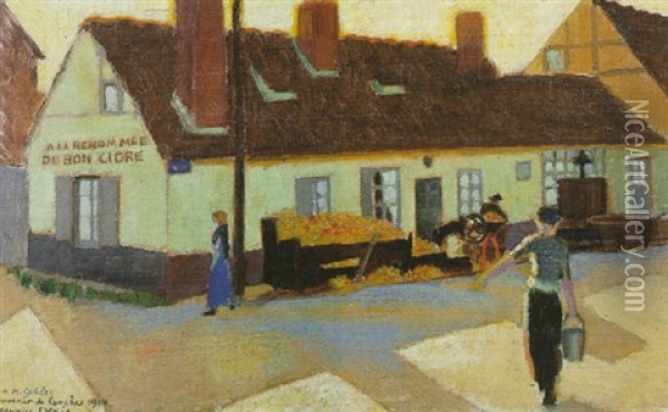 A La Renommee Du Bon Cidre Oil Painting - Maurice Denis