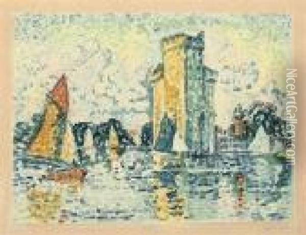 Le Port De La Rochelle Oil Painting - Paul Signac