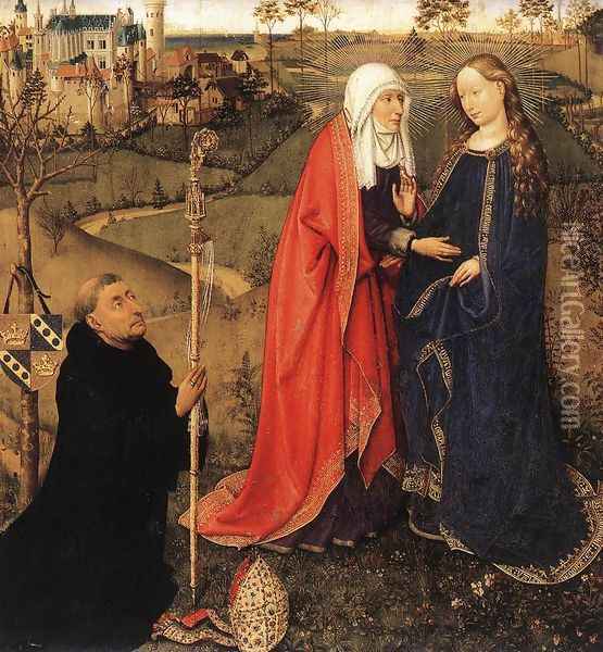 Visitation 1434-35 Oil Painting - Jacques Daret