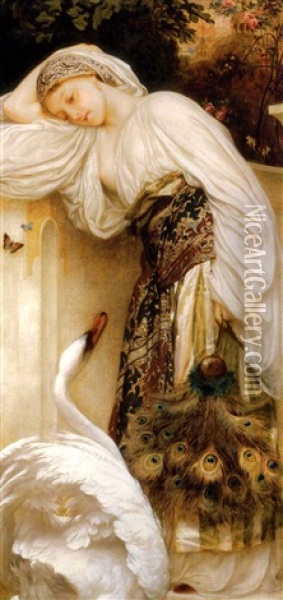 Odalisque Oil Painting - Lord Frederic Leighton