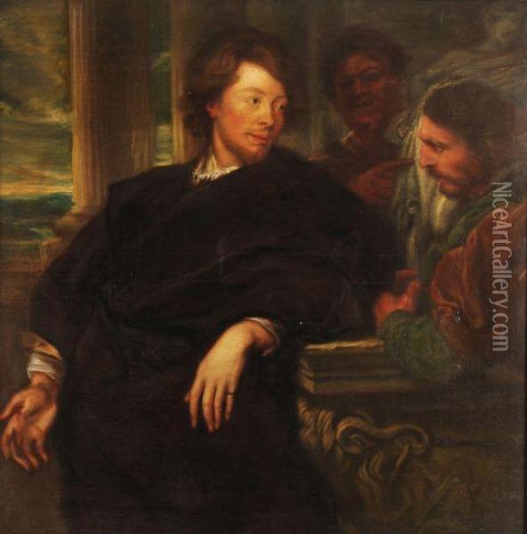 Portrait Ofgeorge Gage Oil Painting - Sir Anthony Van Dyck