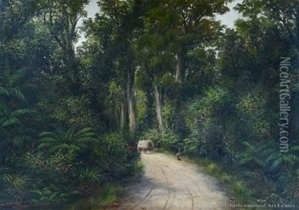 West Coast Road Oil Painting - William George Baker