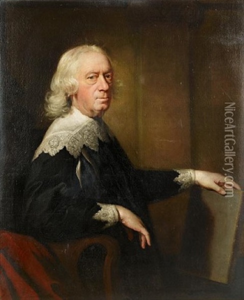 Portrait Of A Gentleman (daniel Cunyngham?) Oil Painting - Mason Chamberlin