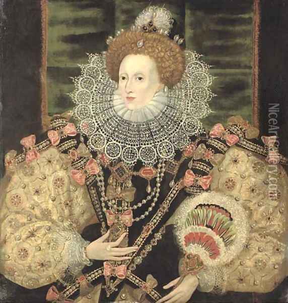 Portrait of Queen Elizabeth I Oil Painting - English School