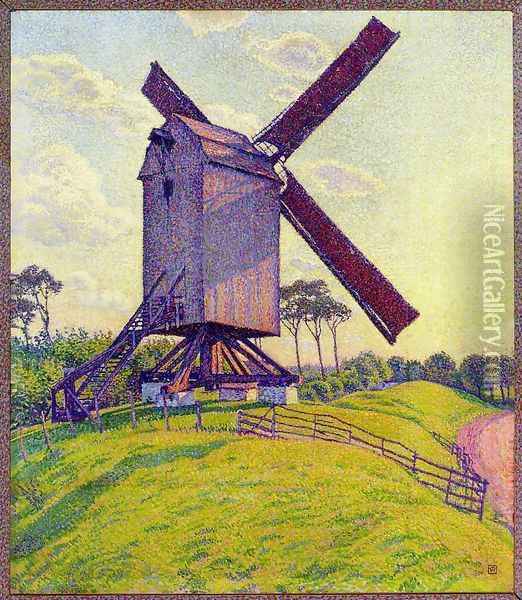 The Mill at Kelf Oil Painting - Theo van Rysselberghe