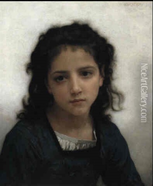 A Young Beauty Oil Painting - William-Adolphe Bouguereau