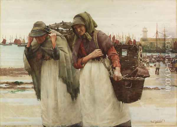 Study for Breadwinners Oil Painting - Walter Langley