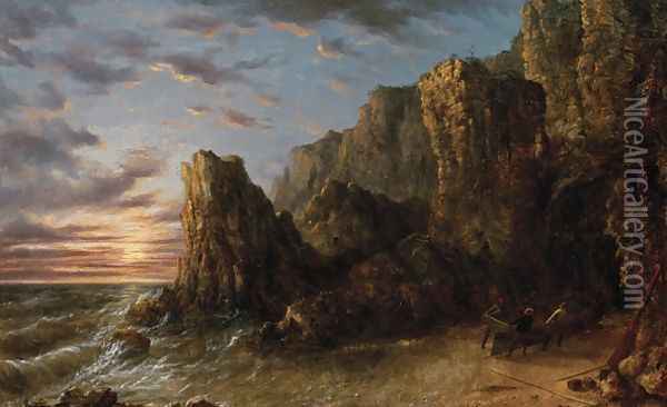View of Cape Woolamai Oil Painting - Eugene von Guerard