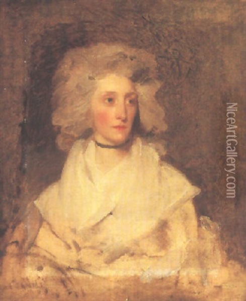 Portrait Of Anna Maria, Lady Lawley Oil Painting - Thomas Lawrence