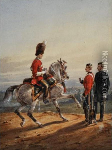 The 2nd Or Royal North British Dragoons Oil Painting - Orlando Norie