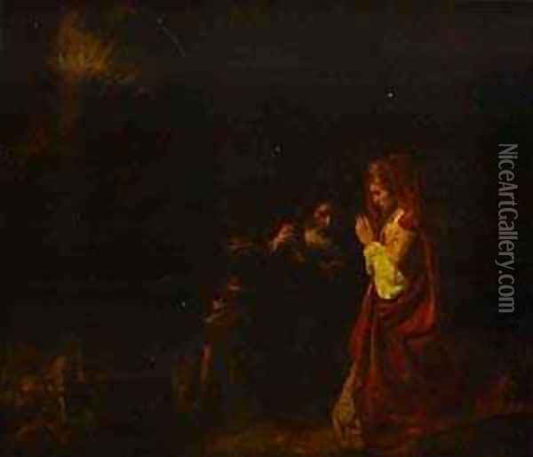 Sacrifice Of Manoah 1641 Oil Painting - Harmenszoon van Rijn Rembrandt