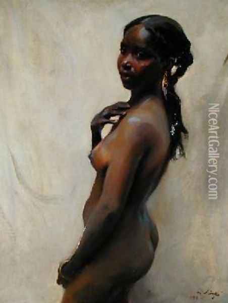 A Marrakesh Girl Oil Painting - Philip Alexius De Laszlo
