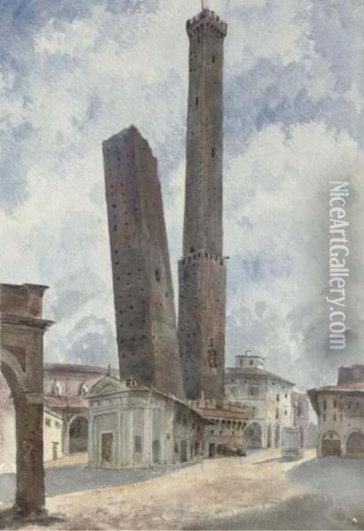 View Of Bologna Oil Painting - Harriet Cheney