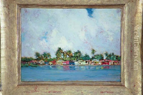 Shanty Town Oil Painting - Hermann Dudley Murphy