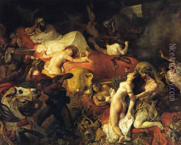 The Death of Sardanapalus Oil Painting - Eugene Delacroix