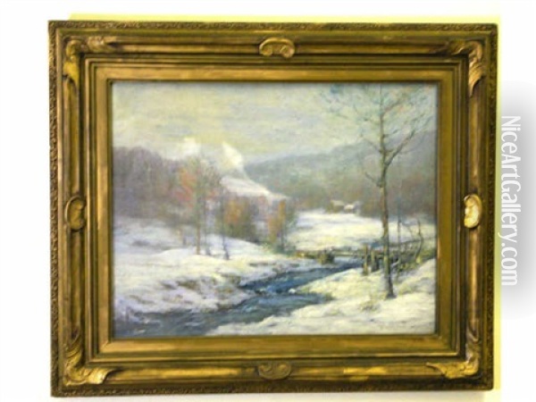 Winter Landscape Oil Painting - Frank W. Loven
