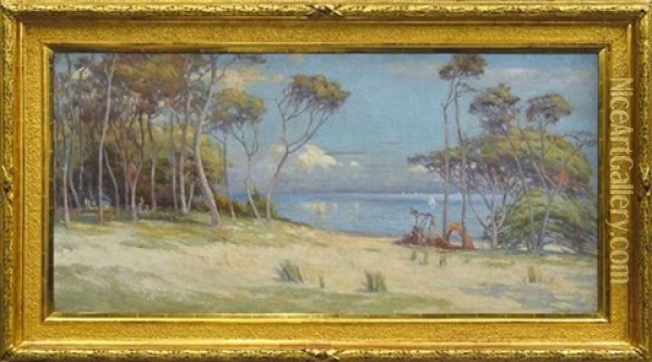 Rickett's Point, Victoria Oil Painting - John Ford Paterson