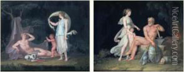 Venus Demande A Vulcain Des Armes Pour Enee Oil Painting - Michaelangelo Maestri