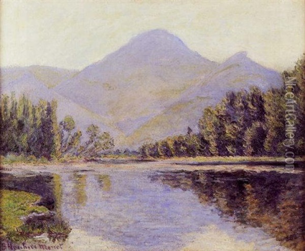 Le Lac De Montagne Oil Painting - Blanche Hoschede-Monet