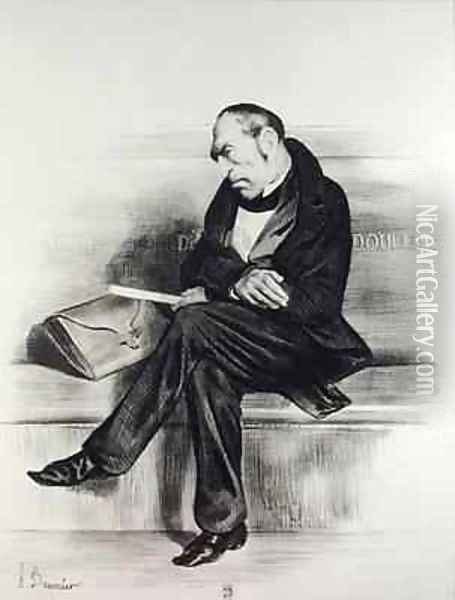 Caricature of Francois Guizot 1787-1874 from La Caricature Oil Painting - Honore Daumier