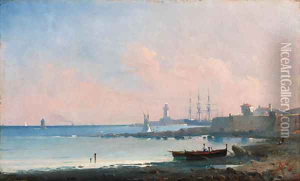 Coastal scene Oil Painting - Ivan Konstantinovich Aivazovsky