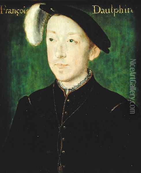 Portrait of Charles de France (1522-45) Duke of Orleans Oil Painting - Corneille De Lyon