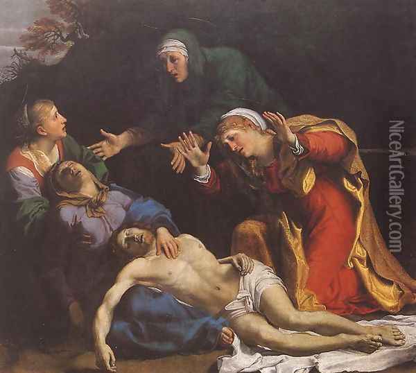 Lamentation of Christ 1606 Oil Painting - Annibale Carracci