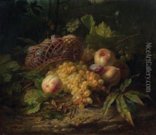 Panier De Fruits Oil Painting - Jules Ferdinand Medard