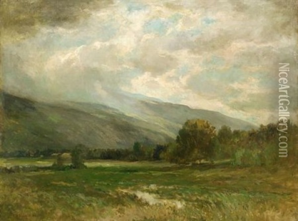 After Rain Oil Painting - Roswell Morse Shurtleff
