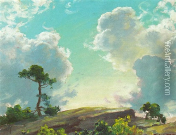 Mountain Top Oil Painting - Charles Courtney Curran