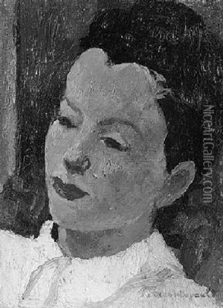 Portrat Einer Jungen Frau Oil Painting - Jean Louis Boussingault