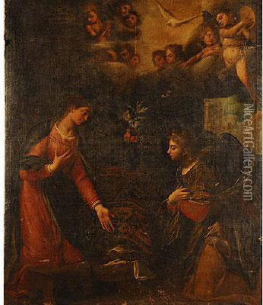 La Anunciacion Oil Painting - Agostino Ciampelli