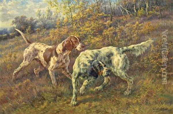 On The Scent Oil Painting - Edmund Henry Osthaus