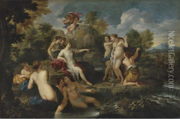 Diana Discovering The Pregnancy Of Callisto Oil Painting - Luigi Garzi