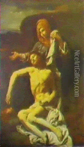 La Deposizione Di Cristo Oil Painting - Giovanni Lanfranco