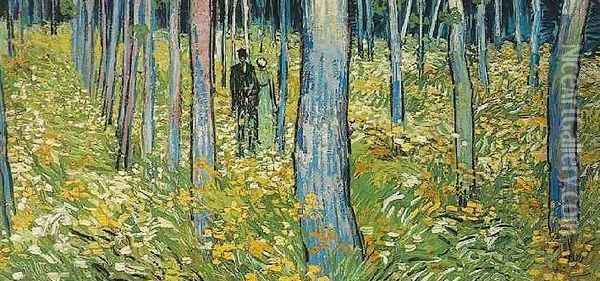 Undergrowth With Two Figures Oil Painting - Vincent Van Gogh