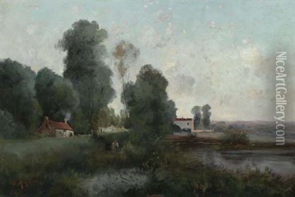Paysage Intime Oil Painting - Gaston Anglade