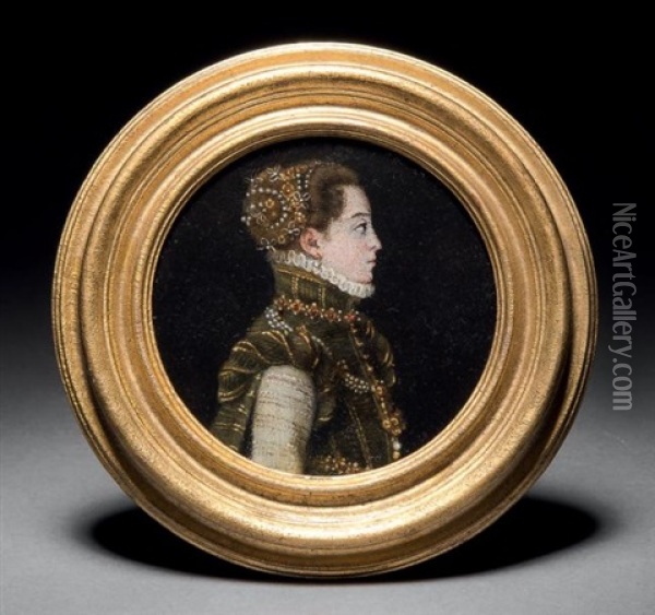 Portrait Presume D'isabelle De Valois Oil Painting - Sofonisba Anguissola