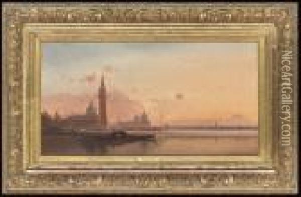 View Of Venice Oil Painting - Henri Duvieux