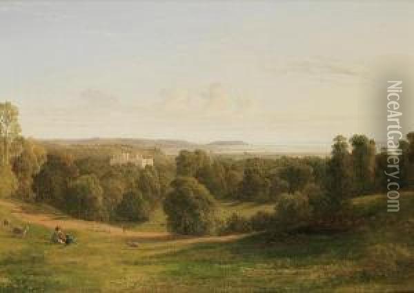 A View Over The Mouth Of The Avon And Kingsweston Near Bristol Oil Painting - Francis Danby
