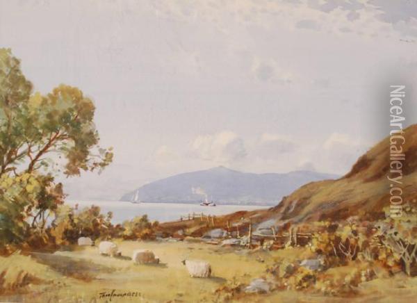 Extensive Scottish Coastal Views Oil Painting - Thomas, Tom Campbell