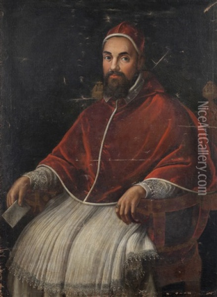 Ritratto Di Papa Urbano Viii Oil Painting - Ottavio Maria Leoni