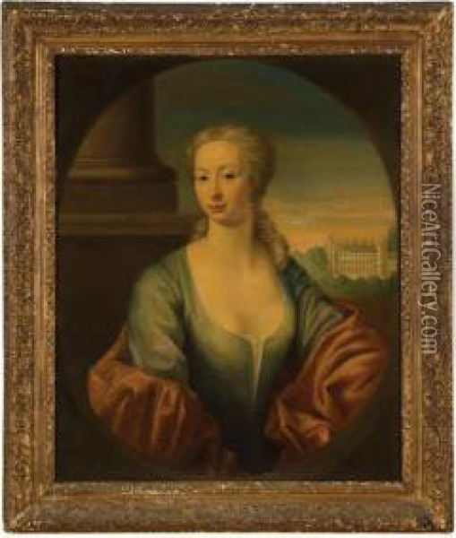 Portrait Of Euphemia Boswell Oil Painting - William Mosman
