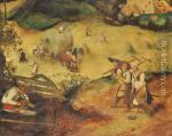 The Haymakers Oil Painting - Pieter The Elder Brueghel