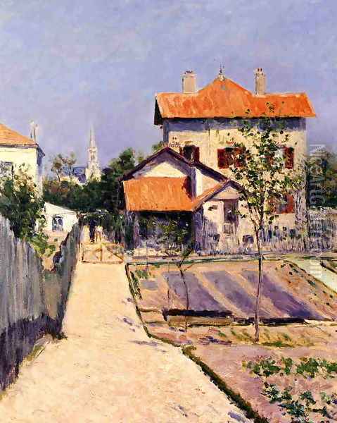 The Artists House At Petit Gennevilliers Oil Painting - Gustave Caillebotte