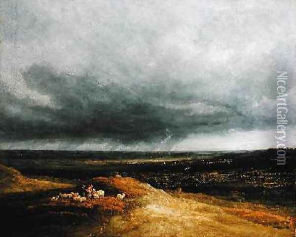 Approaching Storm 1820-25 Oil Painting - Georges Michel